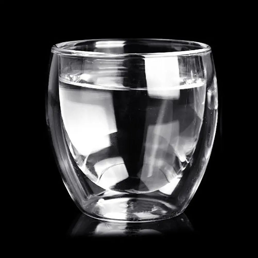 Espresso Elegance: Glass Double Walled Tumbler Set