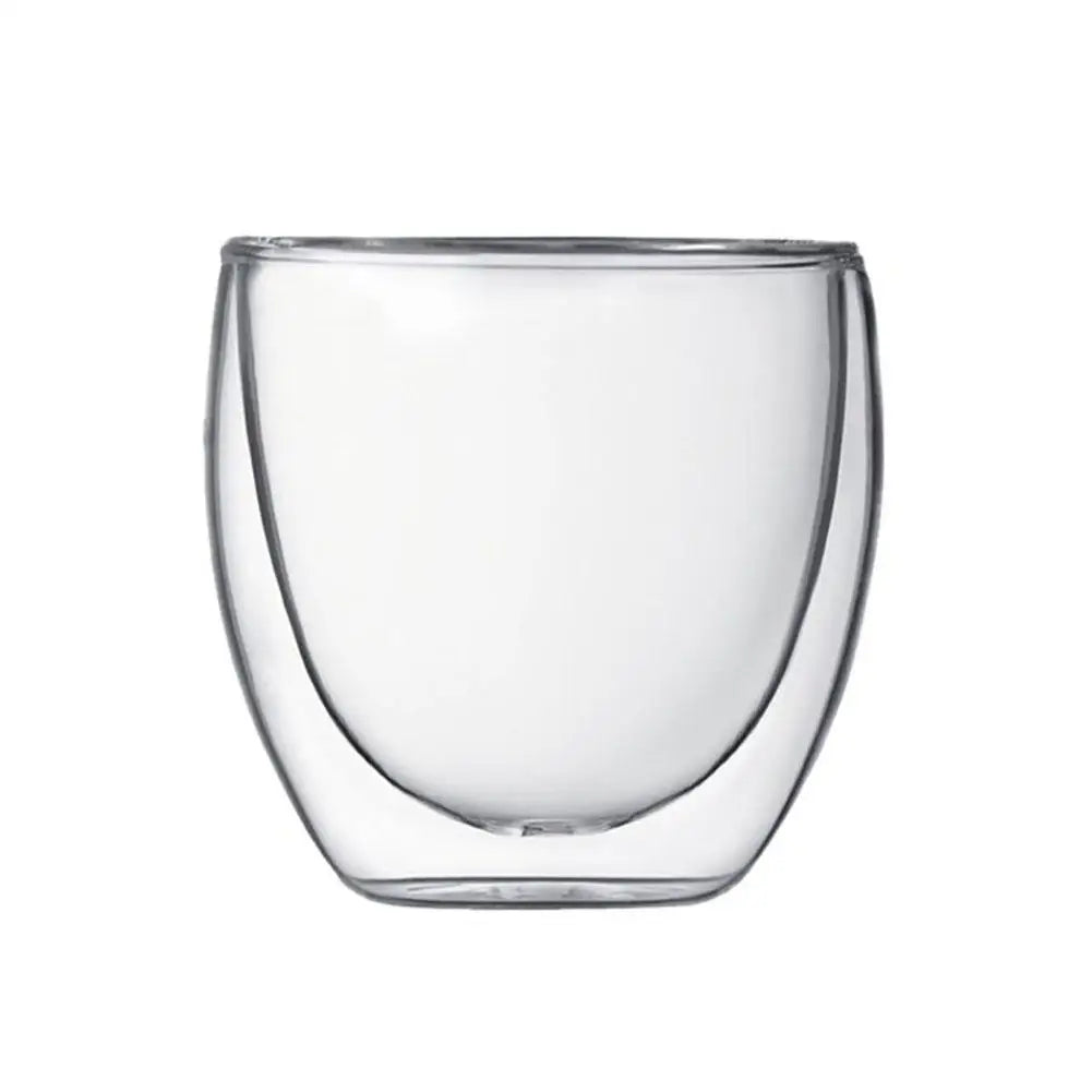 Espresso Elegance: Glass Double Walled Tumbler Set