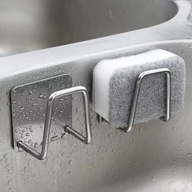 Upgrade Your Kitchen Organization with Hexkowein Stainless Steel Sink Sponges Holder!