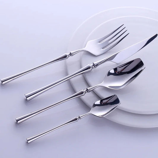 Stainless Steel Portable Cutlery Set 24pcs Tableware