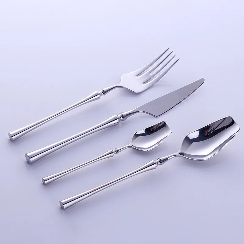 Stainless Steel Portable Cutlery Set 24pcs Tableware