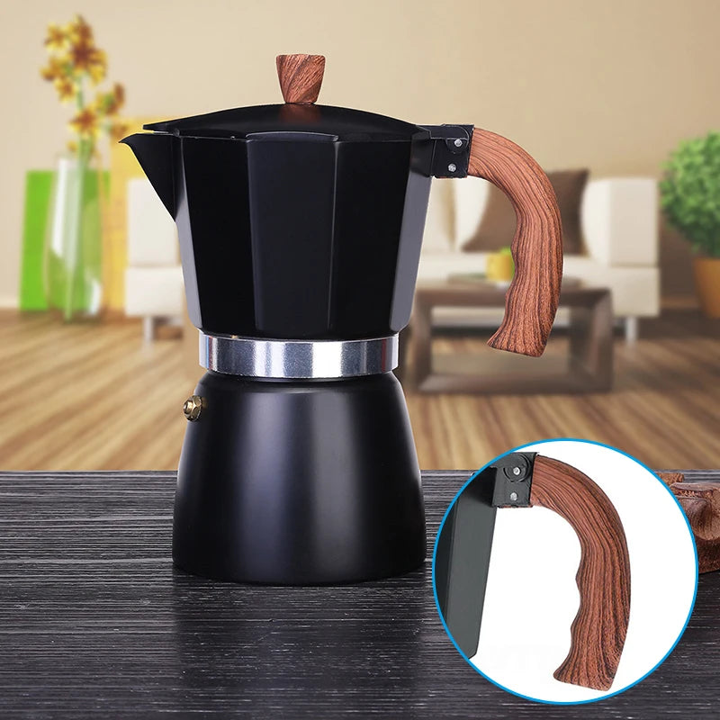 300ml Italian Espresso Stove Top Coffee Maker - Elevate Your Coffee Experience!