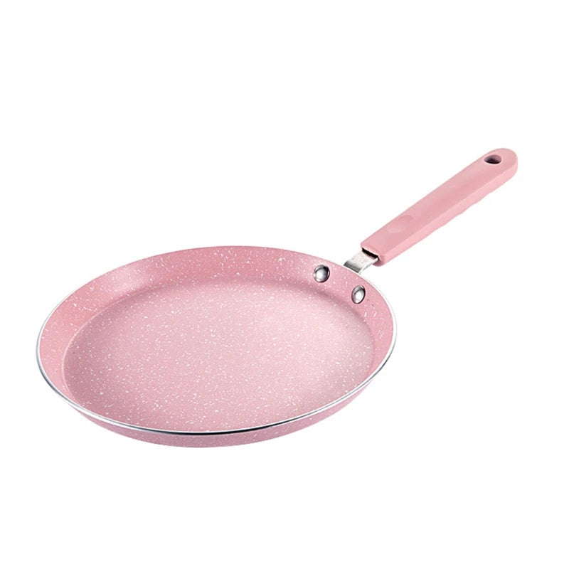 Pink Non-Stick Flat Bottom Pan