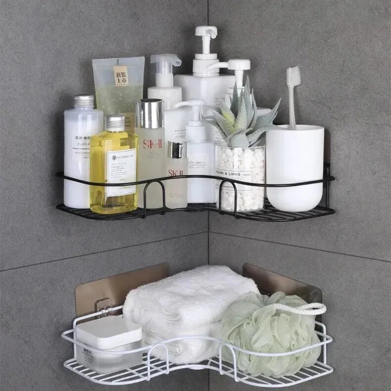 Introducing the RadiantGlam™ Spa Haven: Elegant Corner Shelf