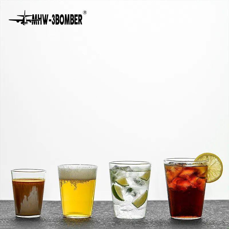 MHW-3BOMBER Unbreakable Glass Tumblers - Set of 4