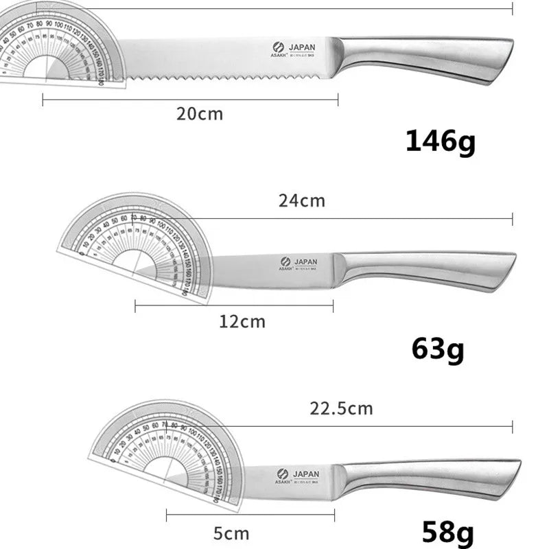 PrecisionCut Stainless Steel Chef's Collection