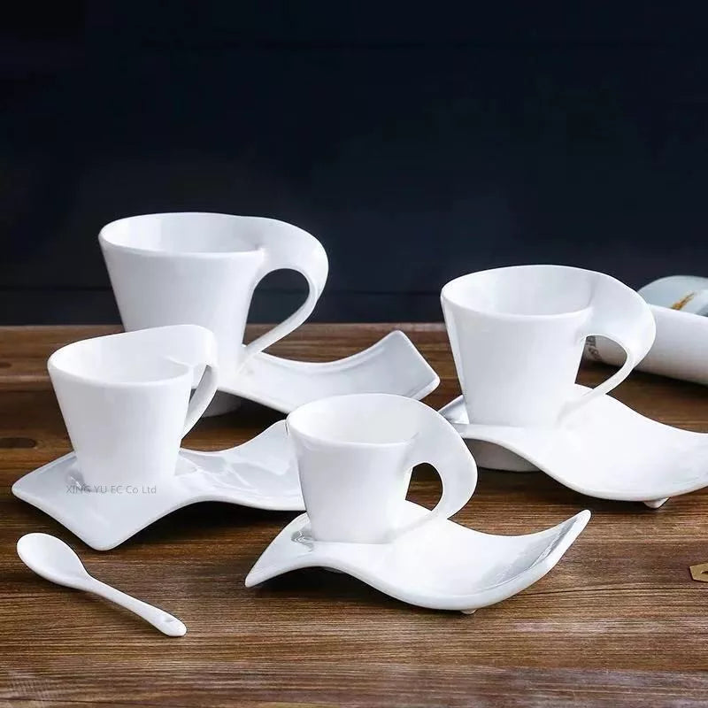 Discover Timeless Elegance with Our European Ceramic Coffee Cup Set!