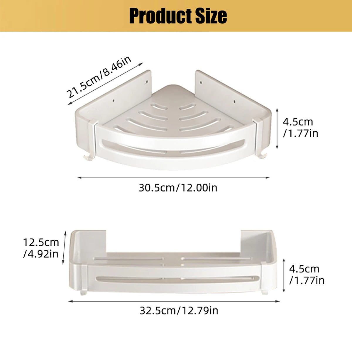 Elevate Your Bathroom Organization with AquaVista™ Aluminum Alloy Shelf