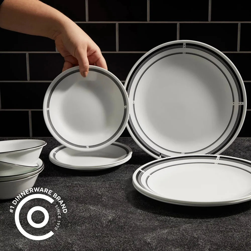 Experience the Timeless Elegance of Corelle Brasserie 12-pc Dinnerware Set