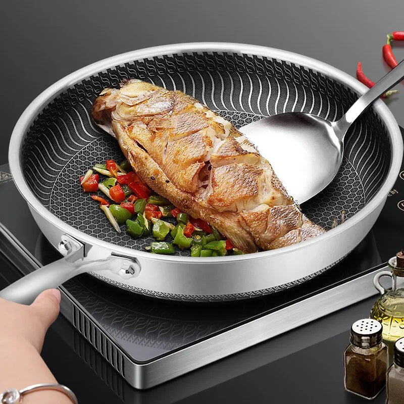 28cm Tri-Ply Stainless Steel Frying Pan