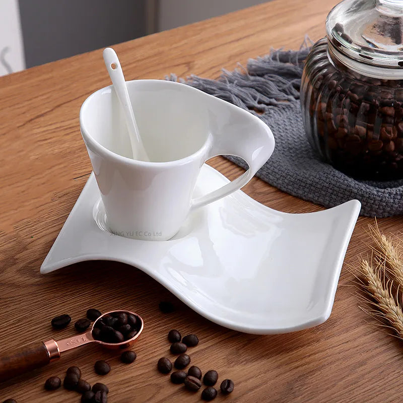 Discover Timeless Elegance with Our European Ceramic Coffee Cup Set!