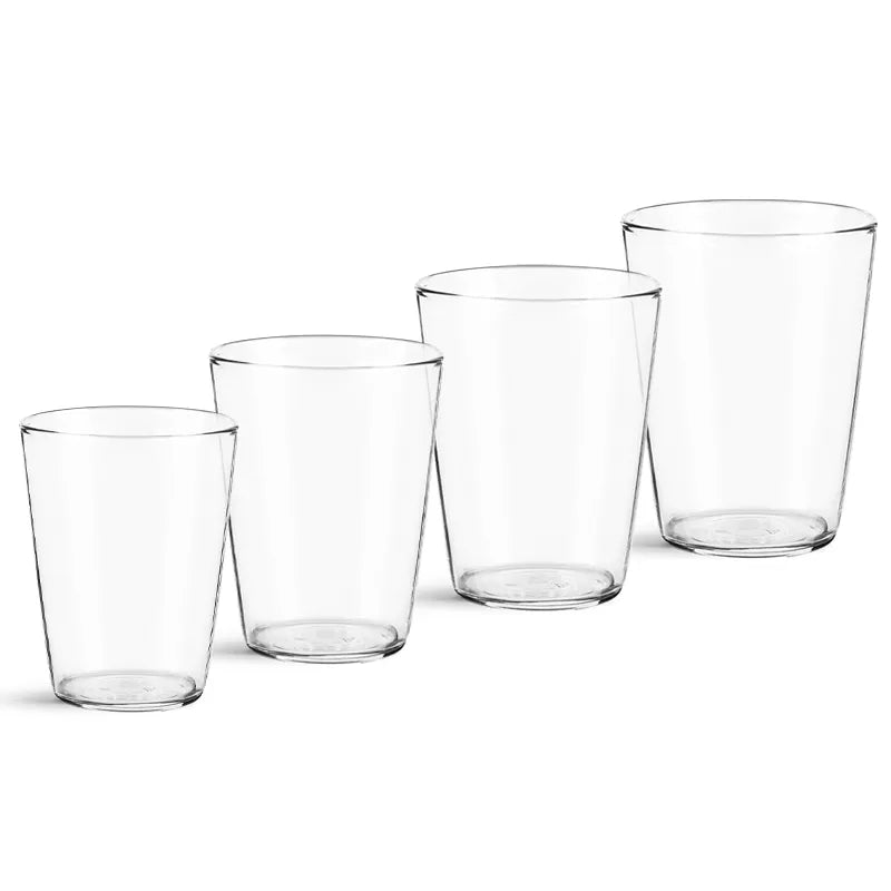 MHW-3BOMBER Unbreakable Glass Tumblers - Set of 4