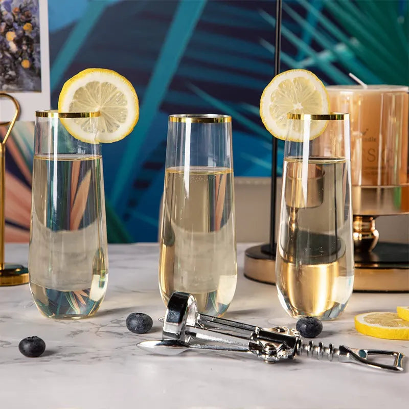 Toastique Elegance Collection: Disposable Champagne Glasses