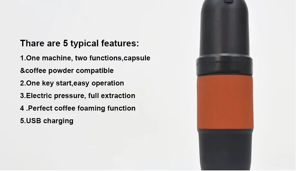 Experience Espresso Anytime, Anywhere with the hebronfan Portable Mini Espresso Maker