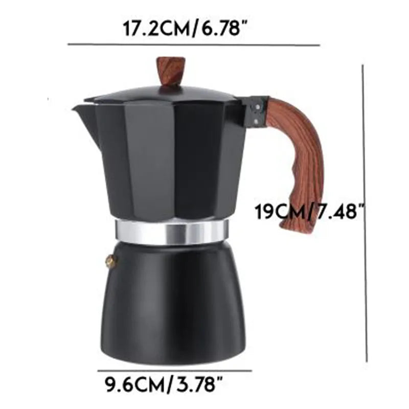 300ml Italian Espresso Stove Top Coffee Maker - Elevate Your Coffee Experience!