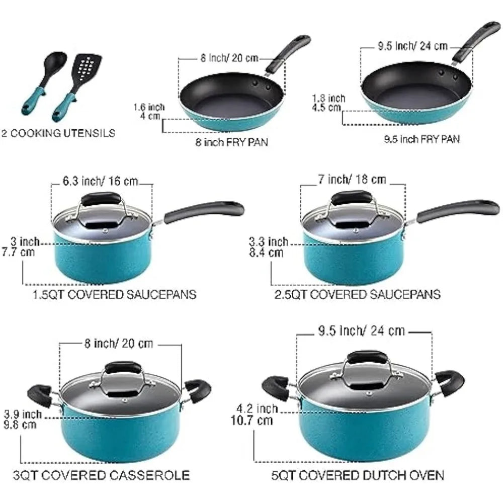 Induction-Ready Cookware Ensemble in Elegant Tea