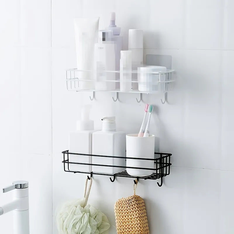 Elevate Your Bathroom and Kitchen Organization with AquaGleam™ Shower Shelf!