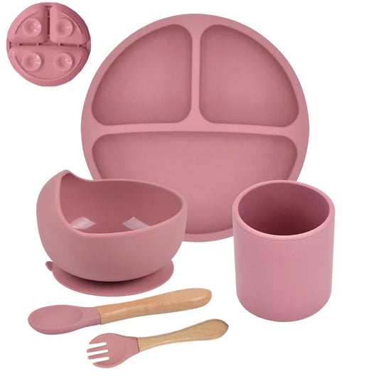 TinyGrip Harmony: Silicone Baby Tableware Collection