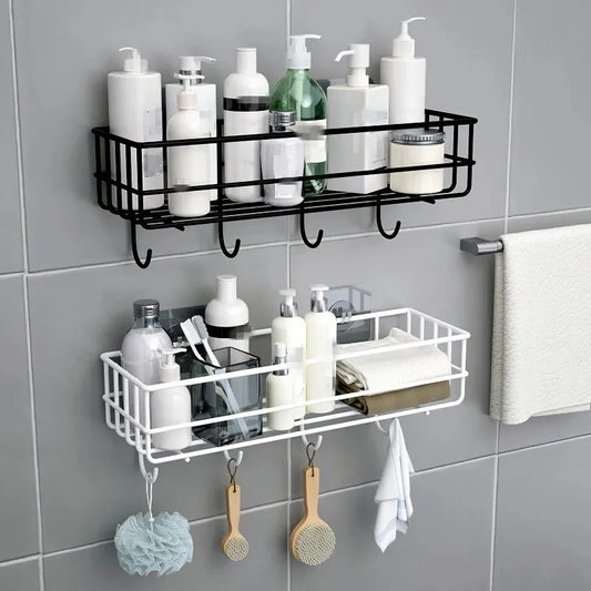 Elevate Your Bathroom and Kitchen Organization with AquaGleam™ Shower Shelf!