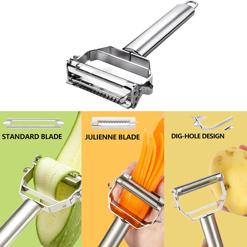 Multi-Blade Stainless Steel Vegetable Peeler