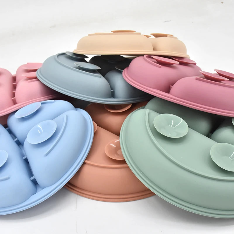 TinyGrip Harmony: Silicone Baby Tableware Collection