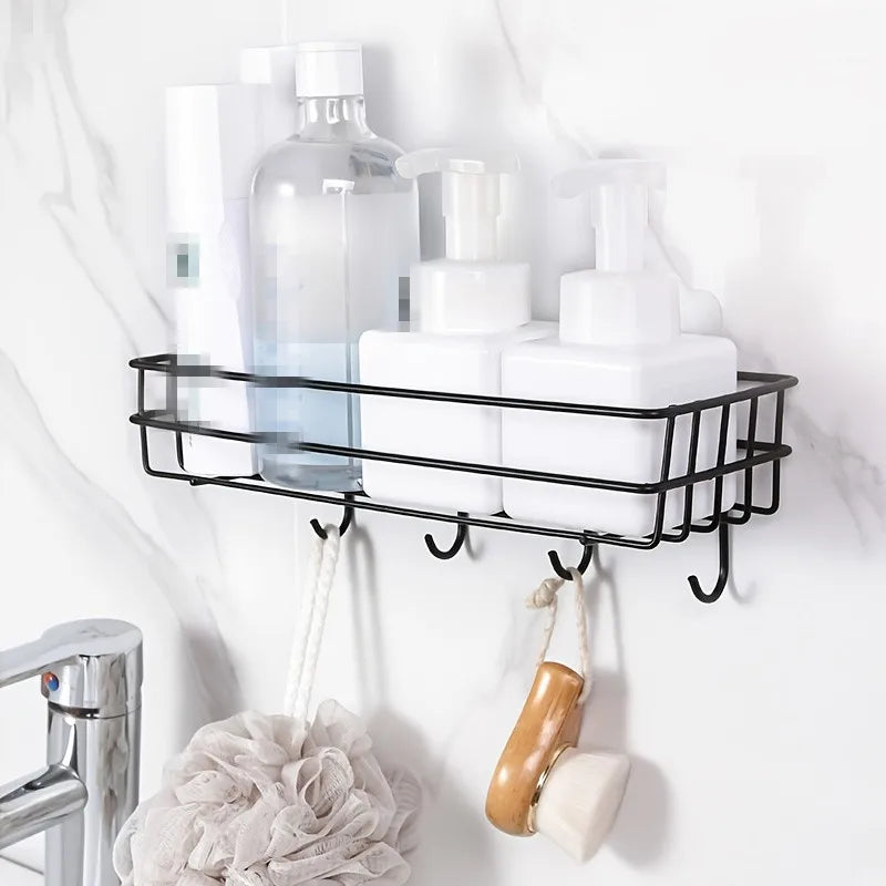 Elevate Your Bathroom and Kitchen Organization with AquaGleam™ Shower Shelf!