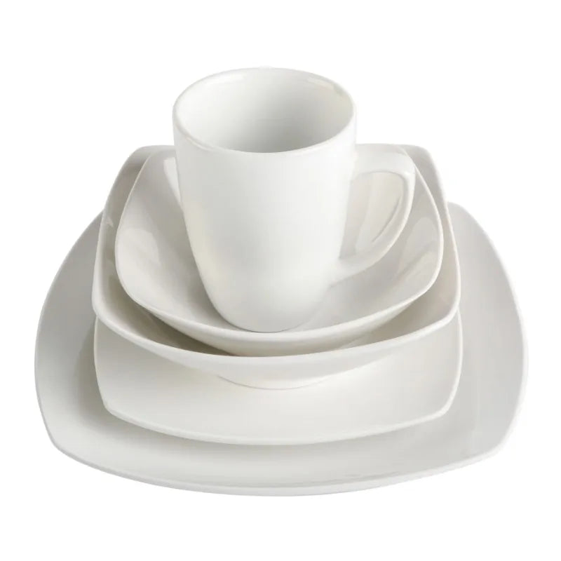 Everyday Square Expanded 40-Piece Dinnerware Set