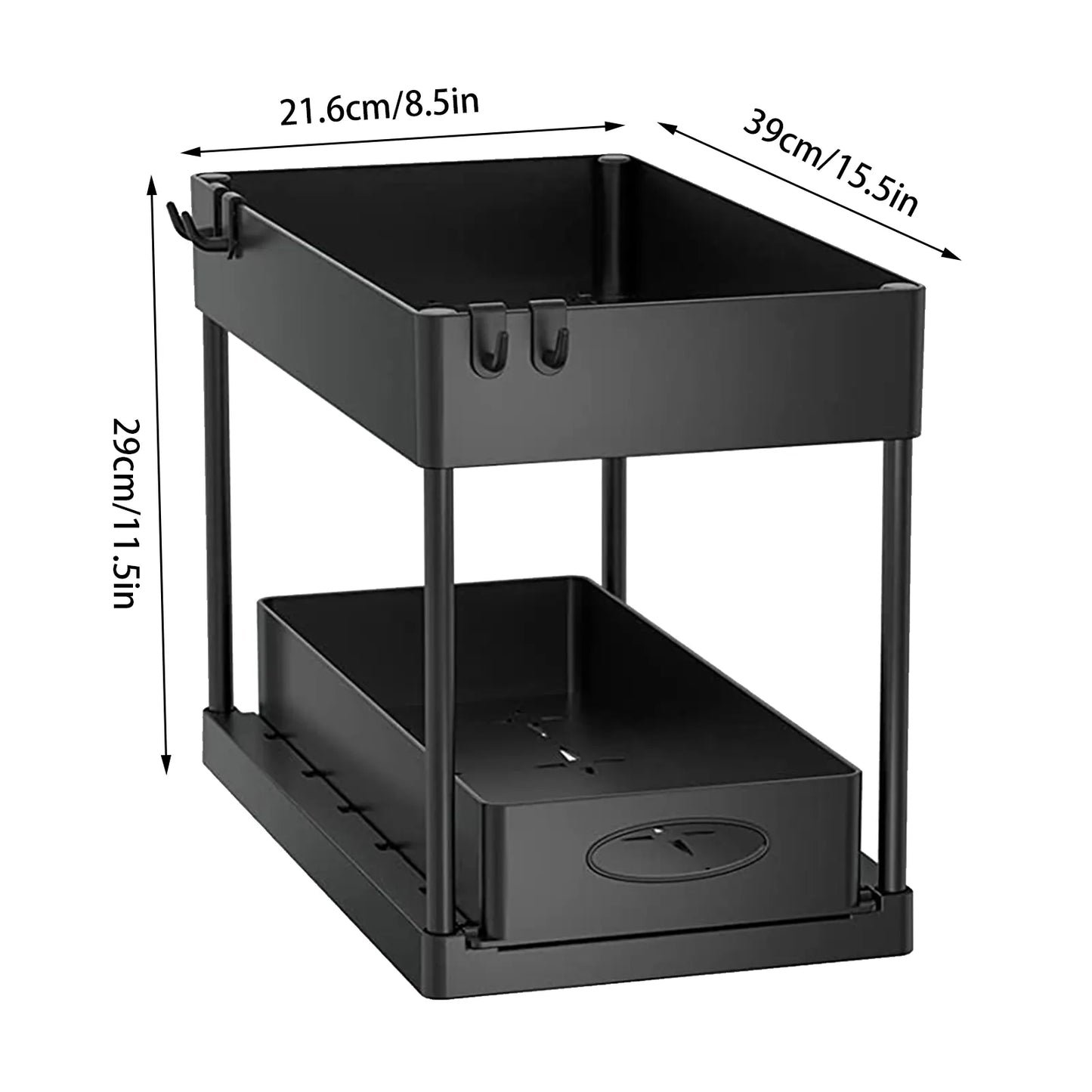 JYPS 2-Tier Under Sink Organizer: Maximize Your Kitchen Storage Space