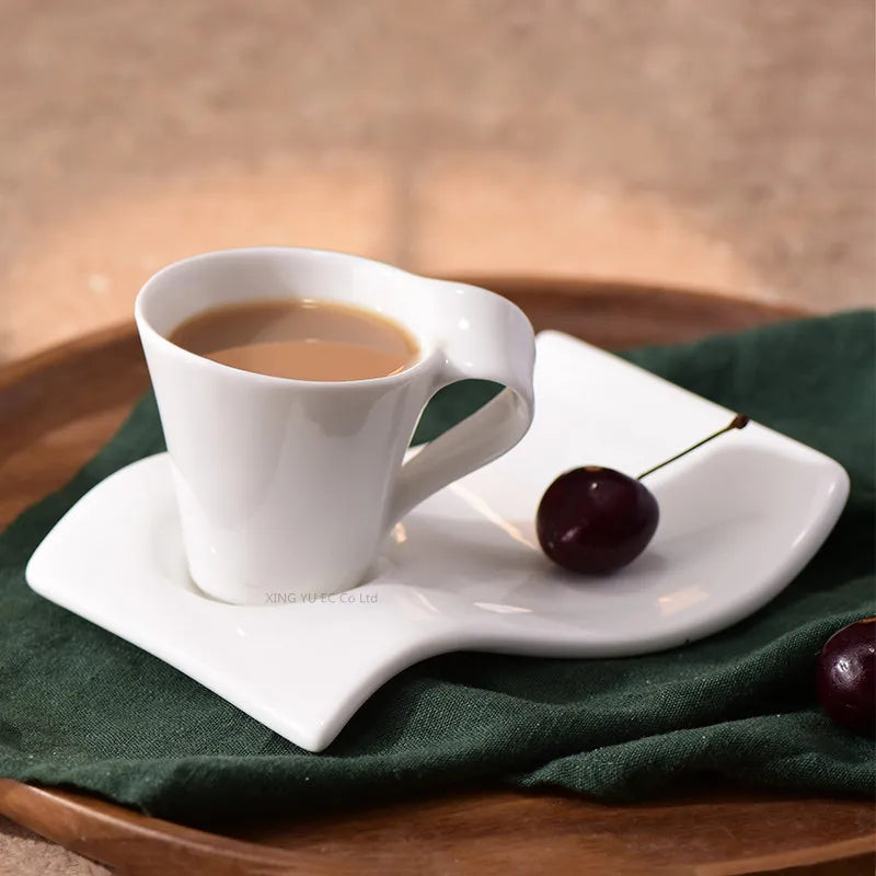 Discover Timeless Elegance with Our European Ceramic Coffee Cup Set!