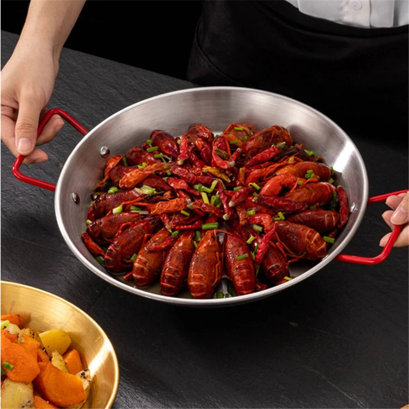 28cm Spanish Paella Pan with Ergonomic Handle